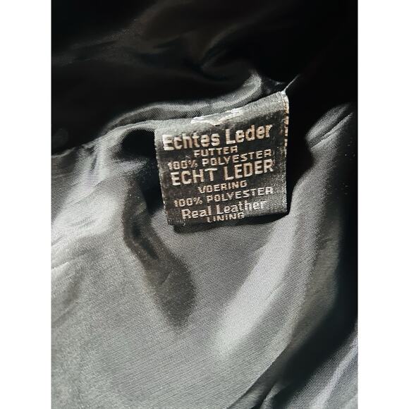 Zony Inc Black Leather Biker Motorcycle Moto Jacket Lining Women's Small - Picture 9 of 12